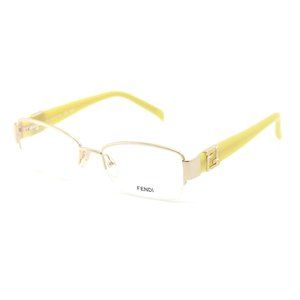 Fendi Women Shiny Gold Metal Frame